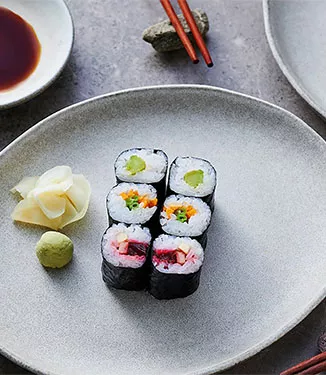 Wegetariańskie sushi maki na trzy sposoby