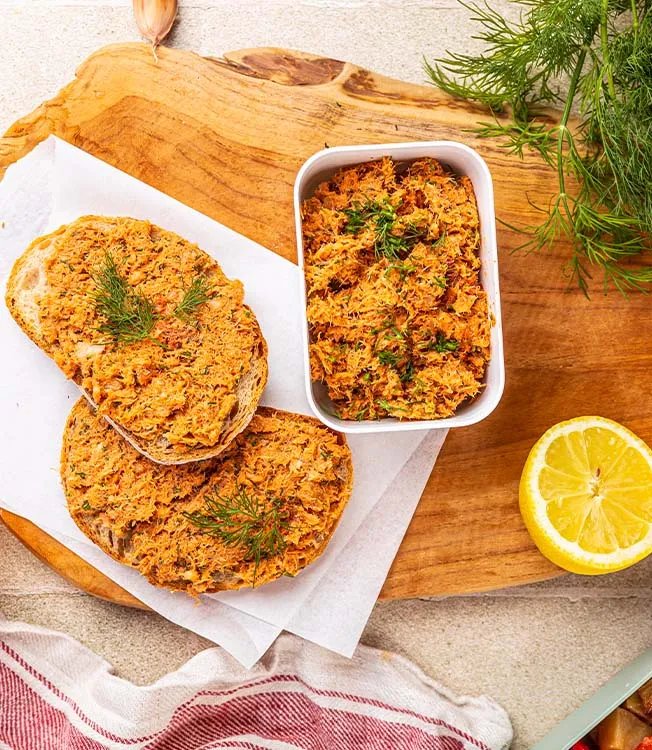 Pasta z pieczonego dorsza