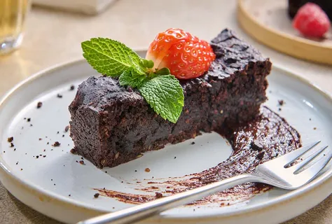 Bezglutenowe brownie z czarnej fasoli