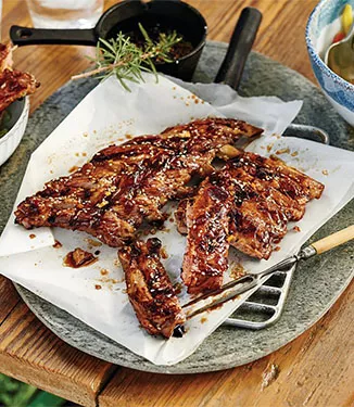 Grillowane żeberka w orientalnej marynacie słodko-kwaśnej