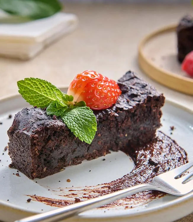 Bezglutenowe brownie z czarnej fasoli