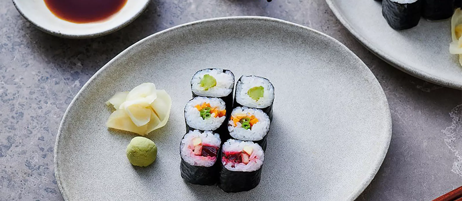 Wegetariańskie sushi maki na trzy sposoby