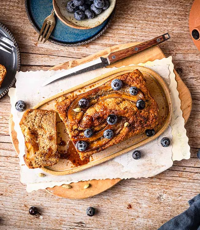Wegański chlebek bananowy z kardamonem