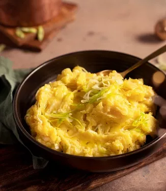 Puree z ziemniaków, pasternaku i pora