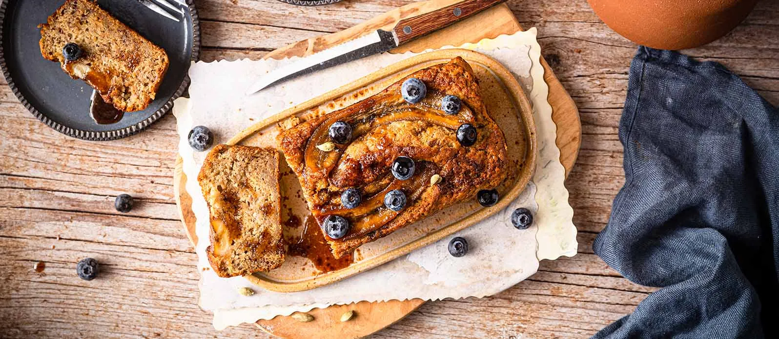 Wegański chlebek bananowy z kardamonem