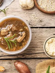 Zupa grzybowa z karkówką