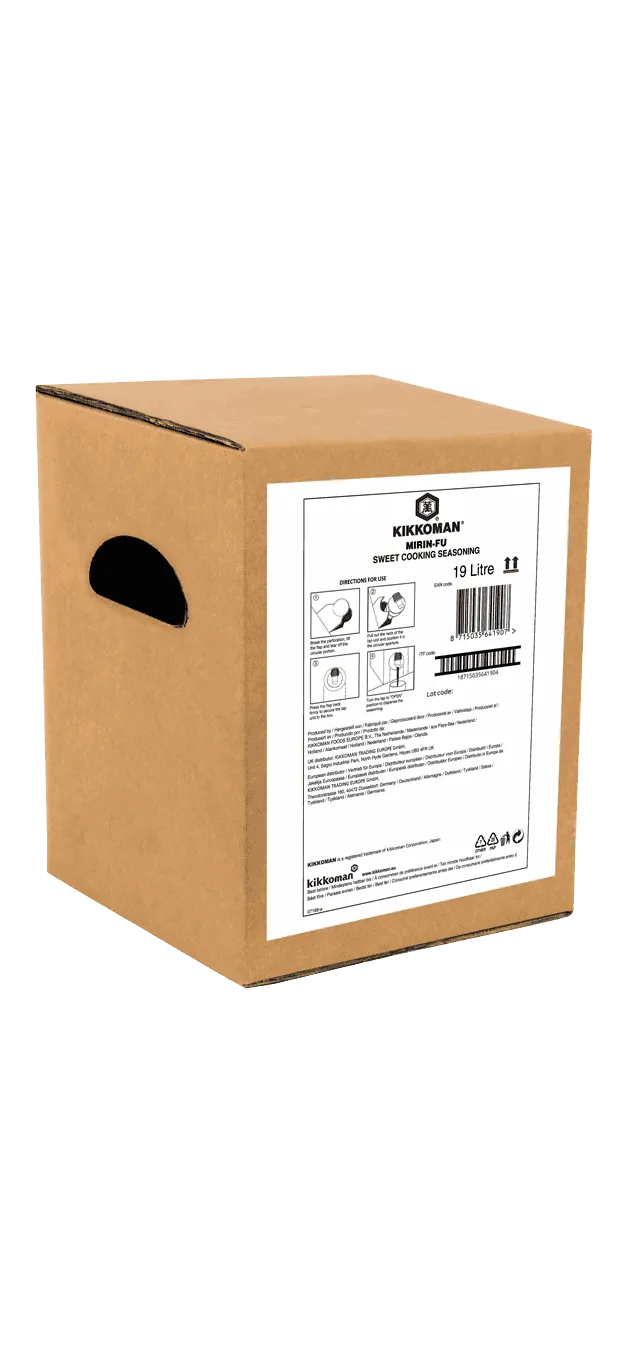 Słodka przyprawa w stylu mirin Kikkoman (na bazie fermentowanego ryżu) 19 L karton