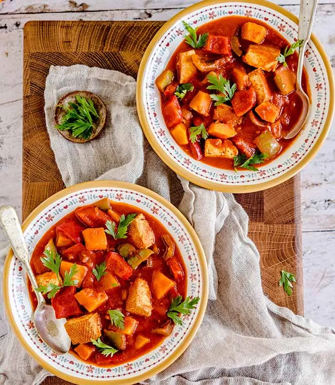 Leczo z dynią i tofu