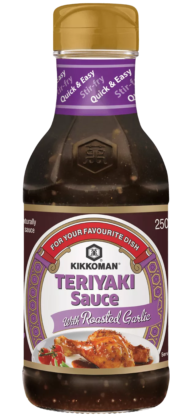 Sos Teriyaki z pieczonym czosnkiem Kikkoman 250 ml ml butelka