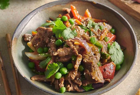 Pikantna wołowina stir-fry