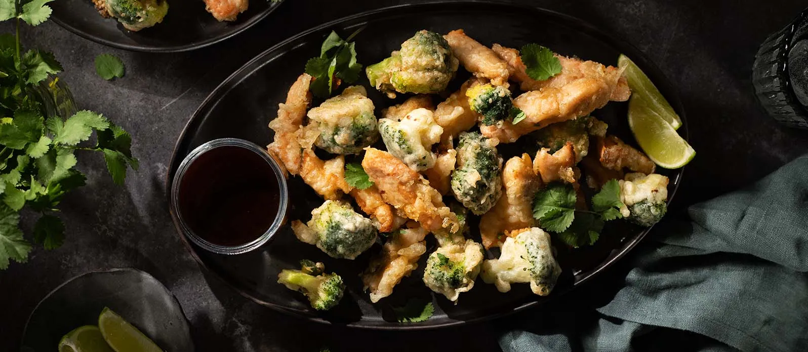 Łosoś po koreańsku w sezamowej tempurze