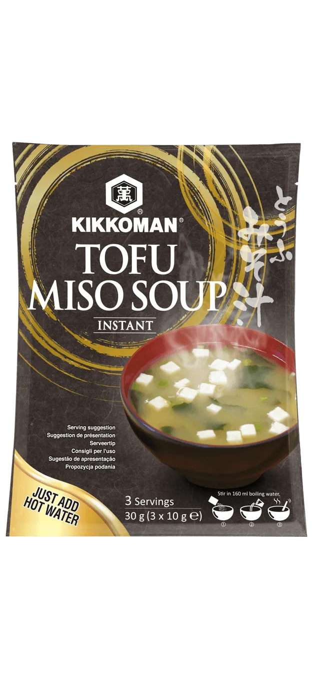 Błyskawiczna Zupa Miso z Kawałkami Tofu Kikkoman 10 g x 3