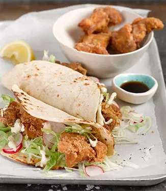 Tacosy z kurczakiem i majonezem cytrusowym