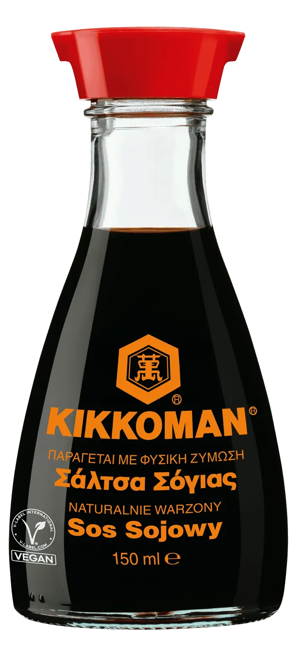 Naturalnie warzony sos sojowy Kikkoman 150 ml dyspenser Naturalnie warzony sos sojowy Kikkoman 150 ml dyspenser