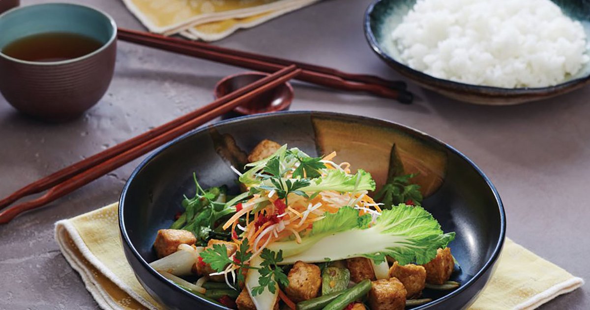 Stirfry z tofu i warzywami Kikkoman
