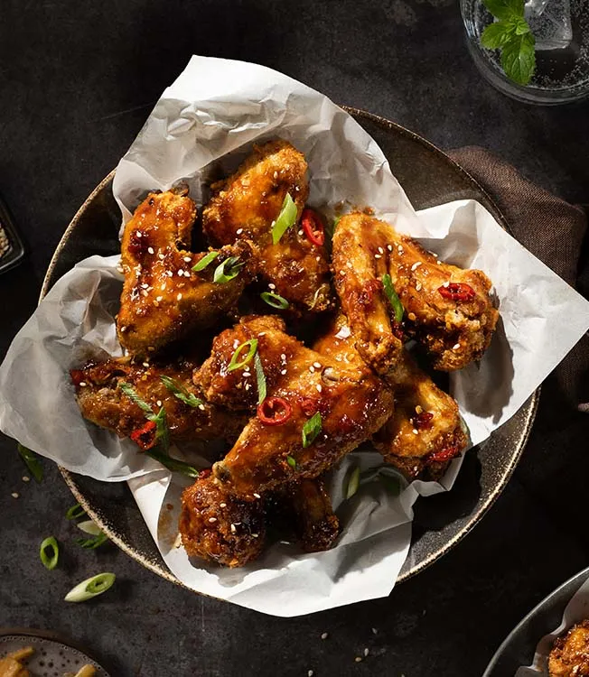 Chrupiący smażony kurczak po koreańsku