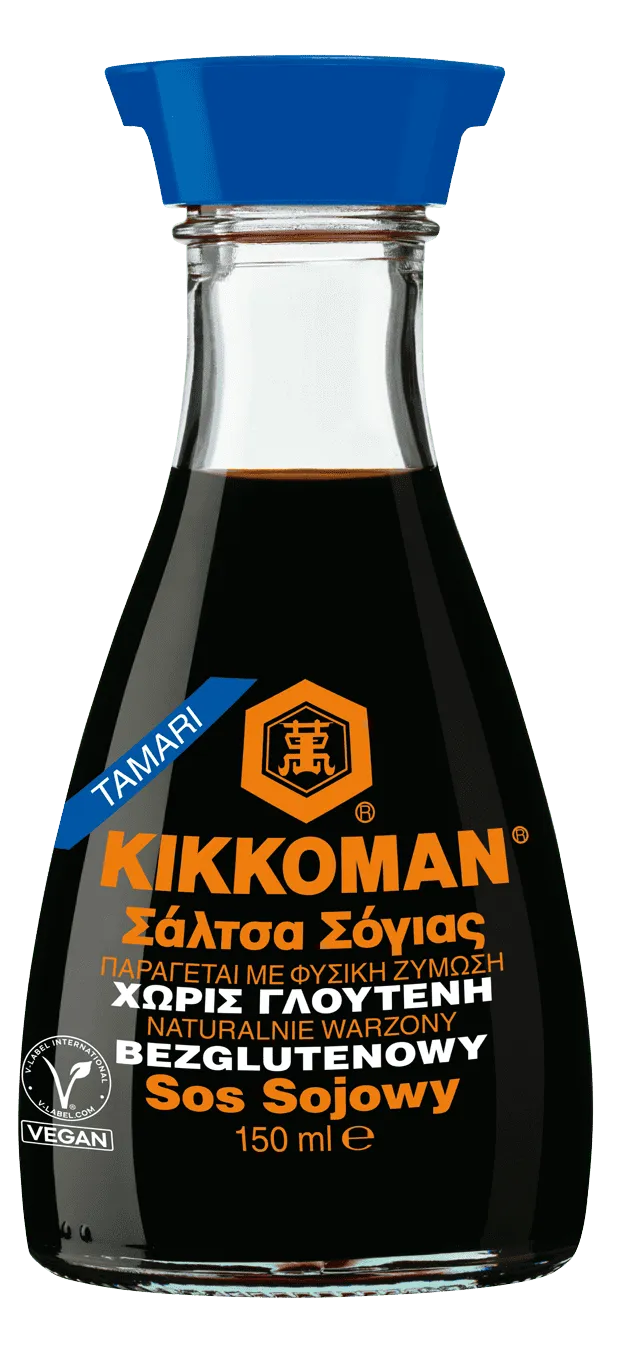 Naturalnie warzony bezglutenowy sos sojowy Tamari Kikkoman 150 ml dyspenser